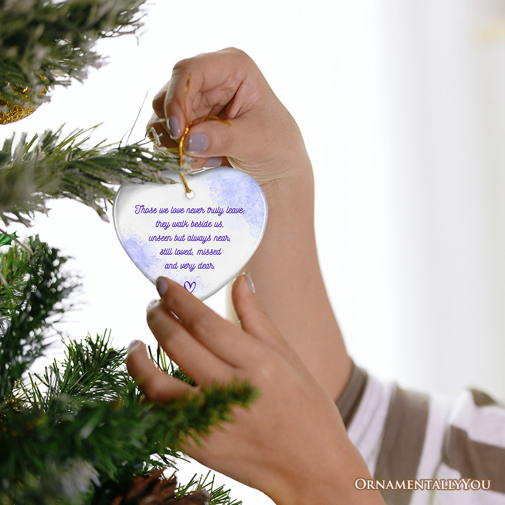 Unseen Yet Forever Close Ornament, Heartfelt Christmas Remembrance Gift