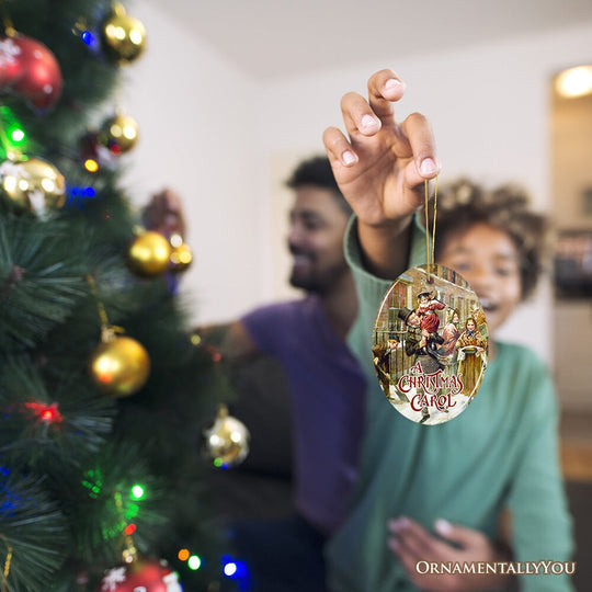Vintage Bob Cratchit & Tiny Tim Ornament, Tree Decor OrnamentallyYou