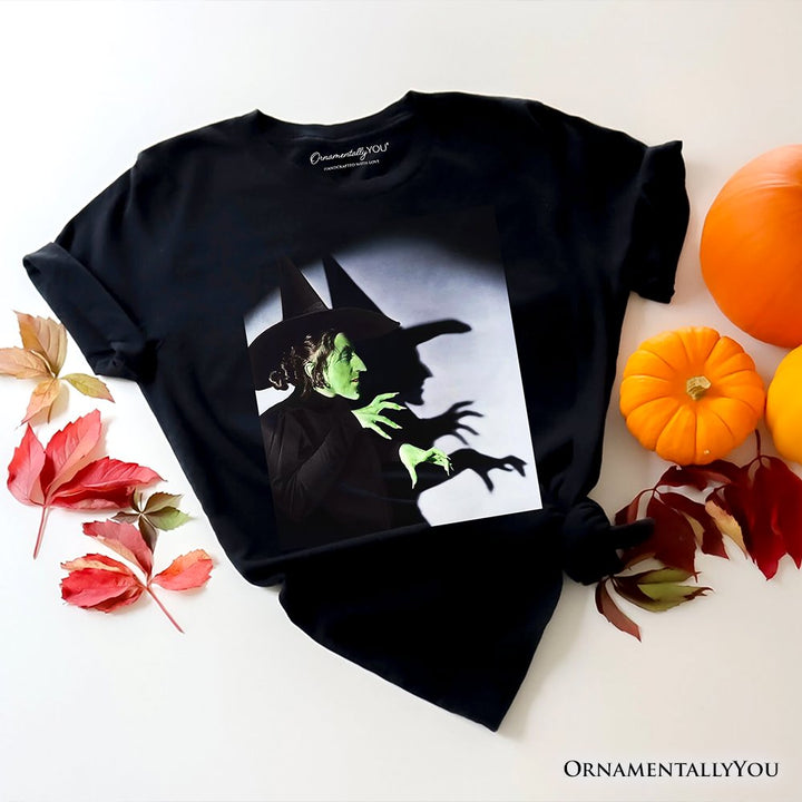 Vintage Wicked Witch of the West Graphic T-Shirt, Wizard of Oz Halloween Tee T-Shirts OrnamentallyYou Black XS 