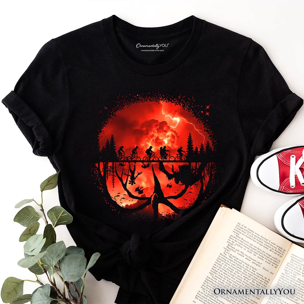 Welcome to the Upside Down T-Shirt, Vintage Horror Halloween Tee T-Shirts OrnamentallyYou 