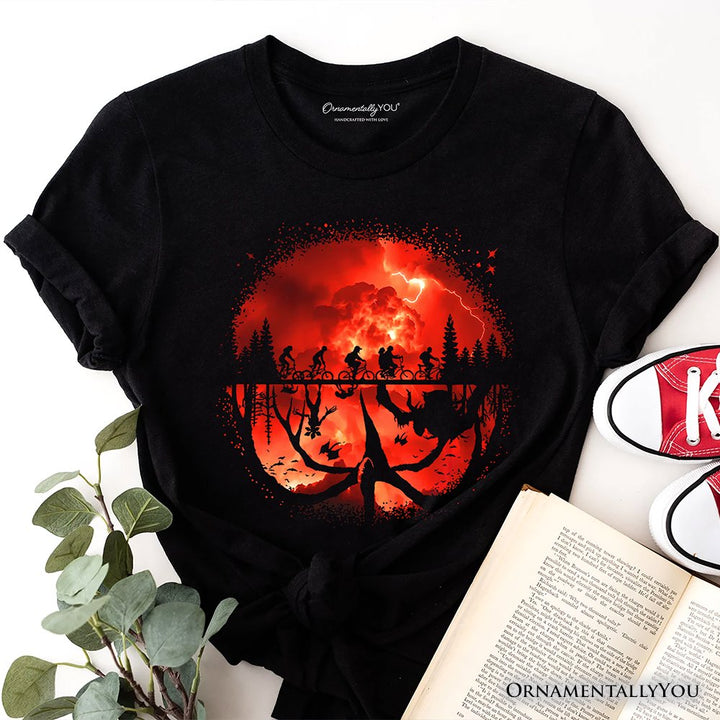 Welcome to the Upside Down T-Shirt, Vintage Horror Halloween Tee T-Shirts OrnamentallyYou 