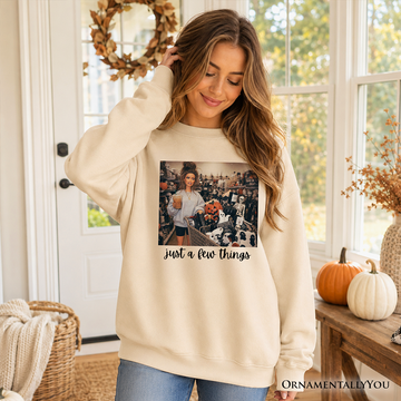 Just a Few Things Halloween Shopping Sweatshirt, Funny Spooky Season Decor Lover Sweater