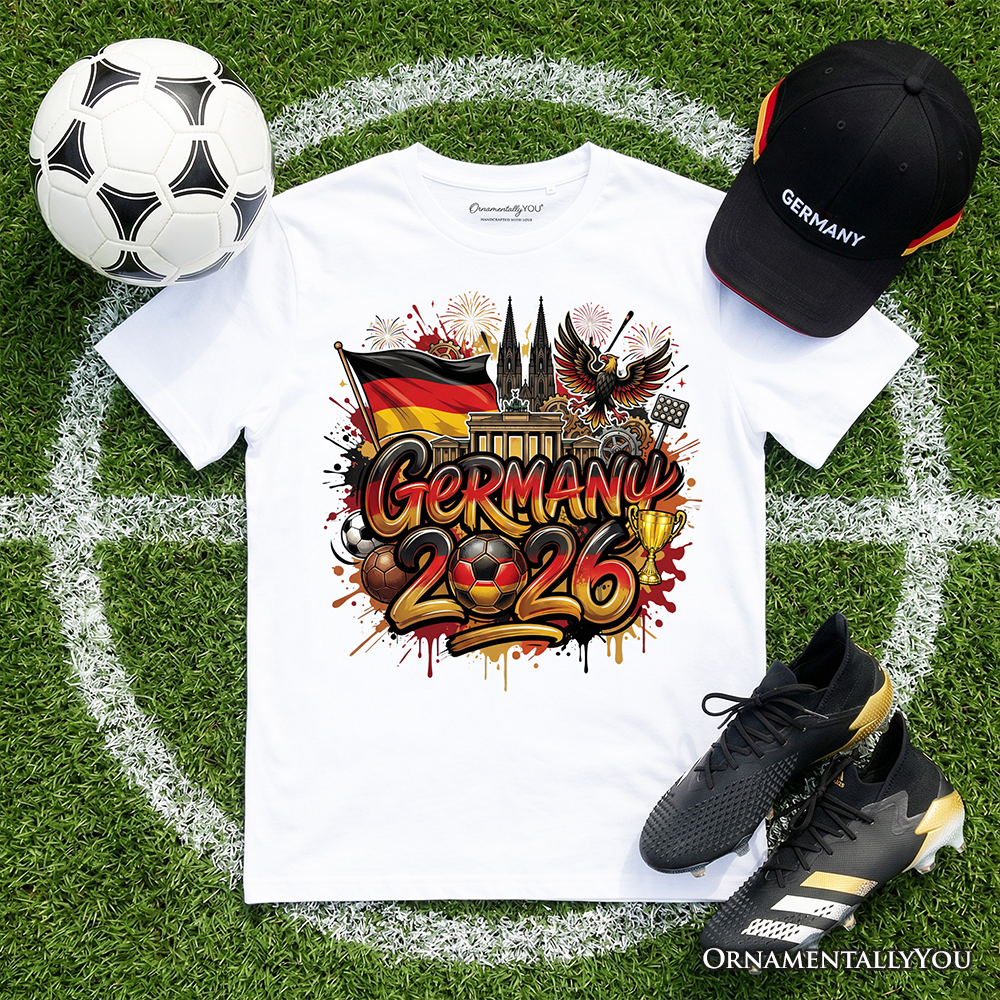Germany 2026 Soccer Cup Global Championship T-Shirt, Fans Football Tee