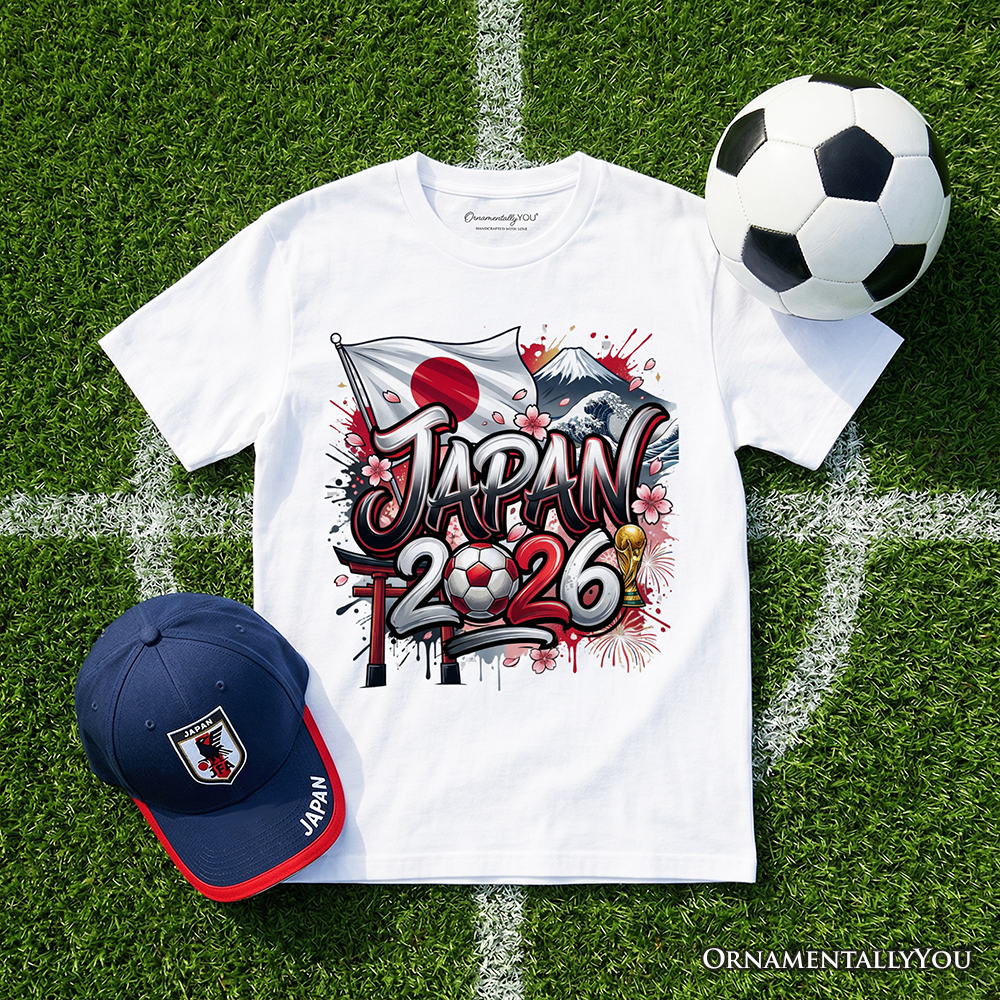 Japan 2026 FIFA World Cup Soccer T-Shirt, Fans Football Tee