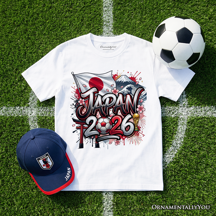 Japan 2026 FIFA World Cup Soccer T-Shirt, Fans Football Tee