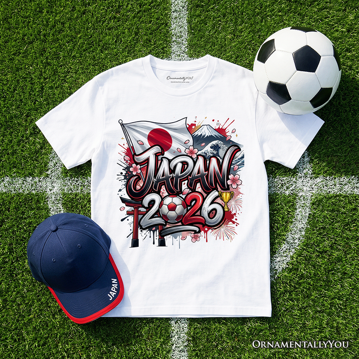 Japan 2026 Soccer Cup Global Championship T-Shirt, Fans Football Tee