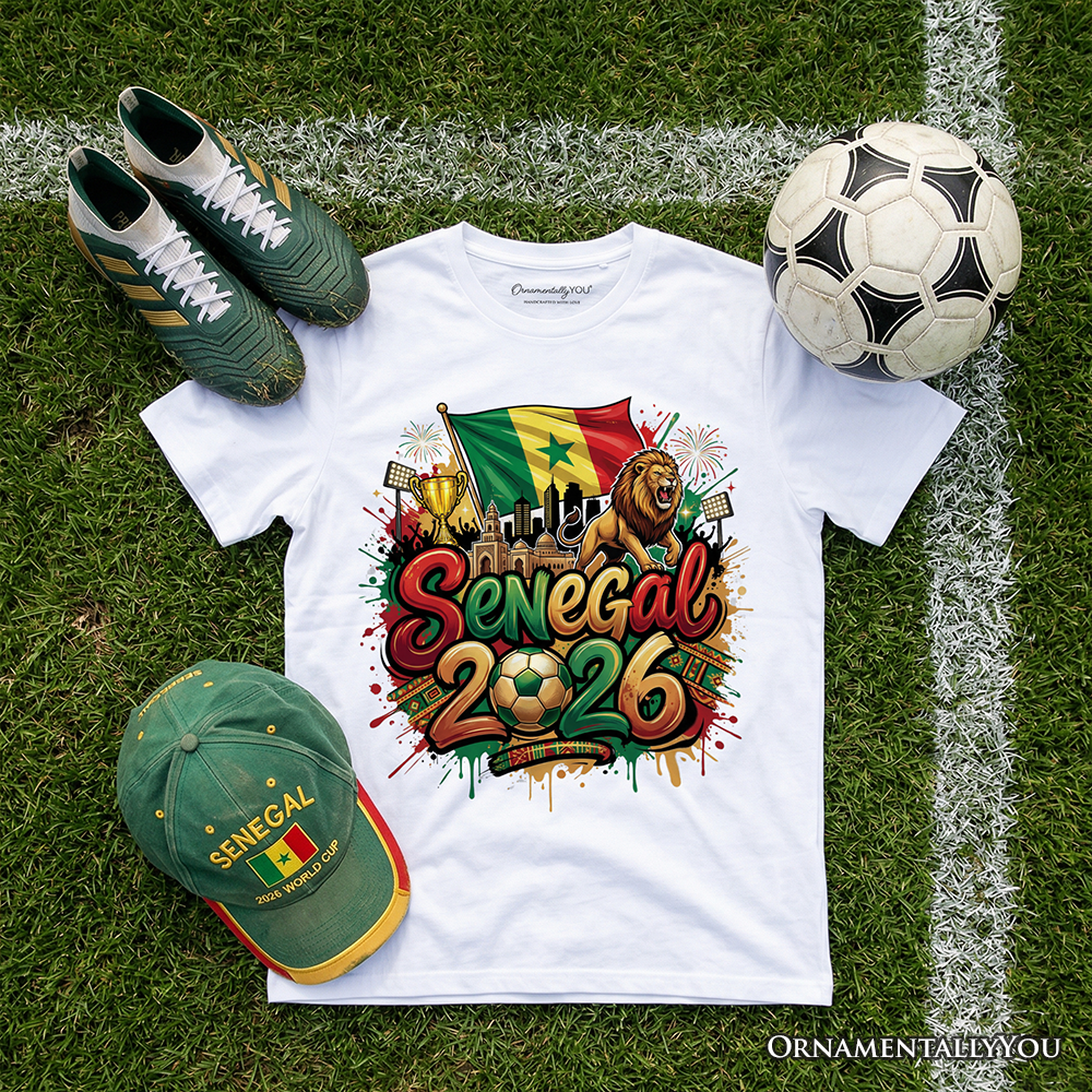 Senegal 2026 Soccer Cup Global Championship T-Shirt, Fans Football Tee