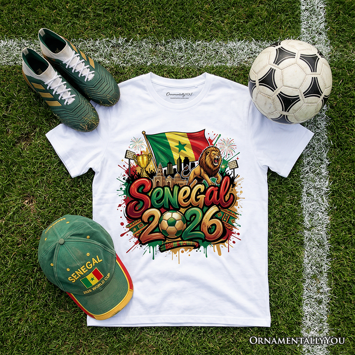Senegal 2026 Soccer Cup Global Championship T-Shirt, Fans Football Tee