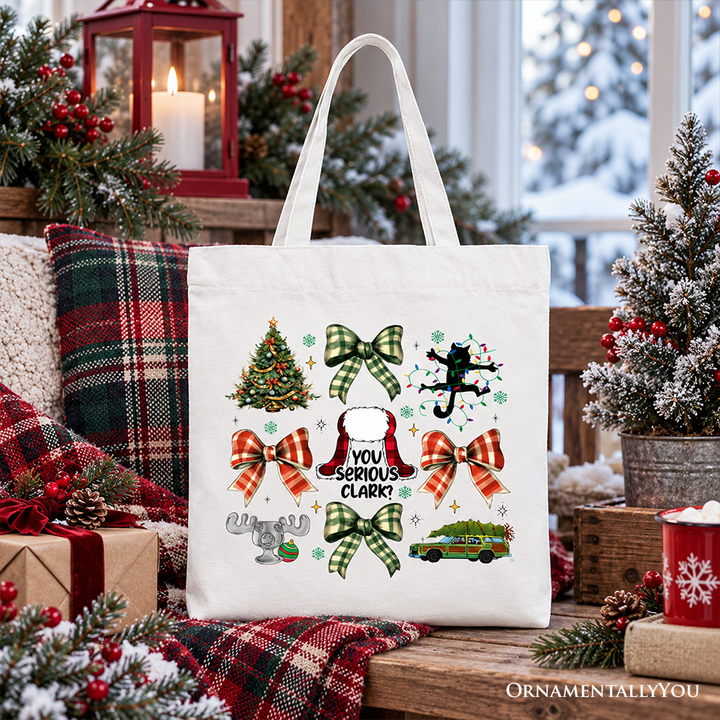 You Serious Clark Tote Bag, Retro Griswold’s Family Christmas Vacation Gift Shopper