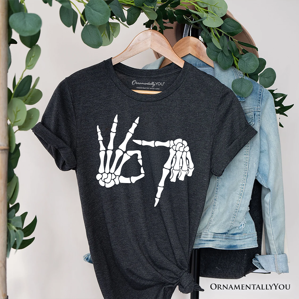 67 Skeleton Hands T-Shirt, Six Seven Funny Meme Tee