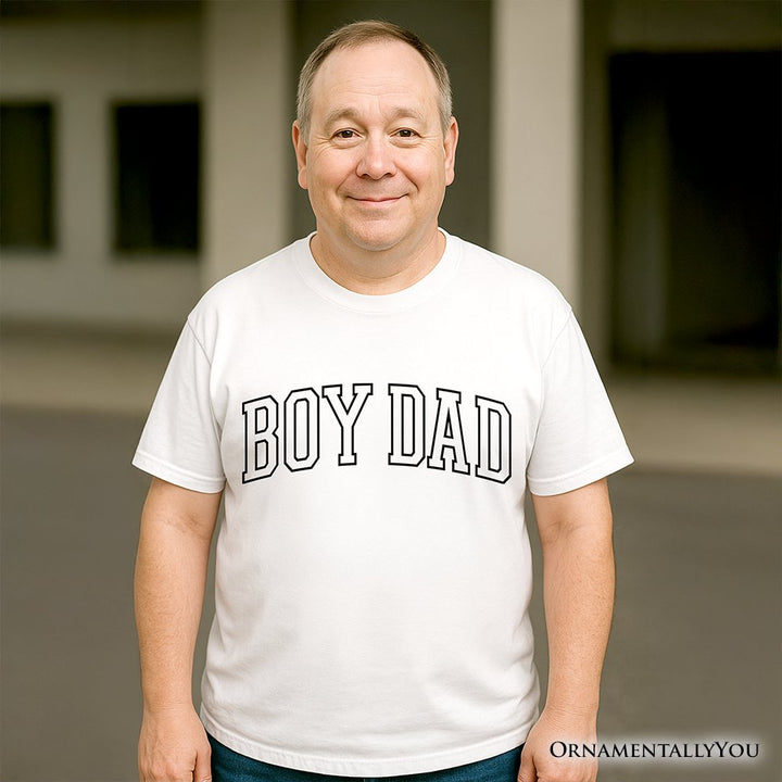 Boy Dad Varsity T-Shirt, Father's Day Tee T-Shirts OrnamentallyYou 