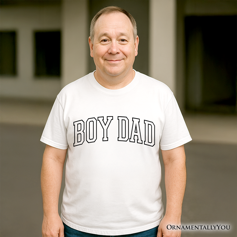Boy Dad Varsity T-Shirt, Father's Day Tee