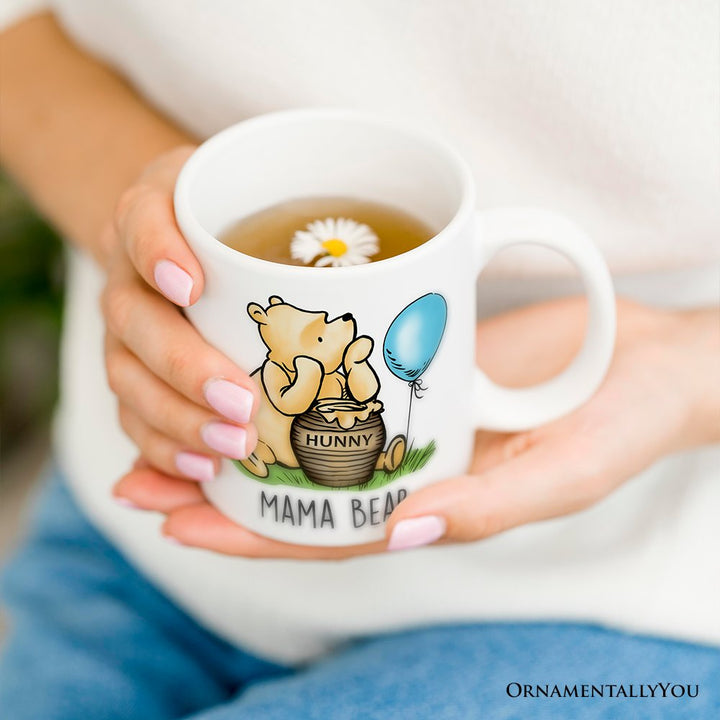 Charming Mama Bear Personalized Mug, Cute Mother's Days Gift with Custom Name Personalized Ceramic Mug OrnamentallyYou 12oz Mug Non-Custom 