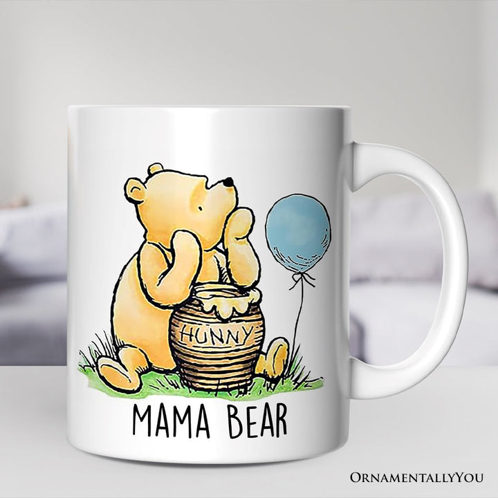 Charming Mama Bear Personalized Mug, Cute Mother's Days Gift with Custom Name Personalized Ceramic Mug OrnamentallyYou 12oz Mug Non-Custom 