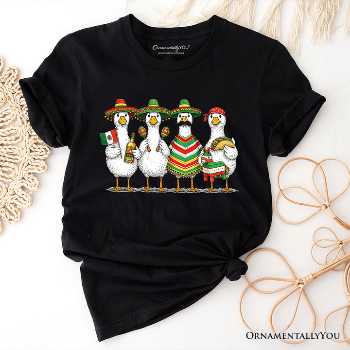 Cinco De Mayo Goose Mexican T-Shirt, Funny Fiesta Tee