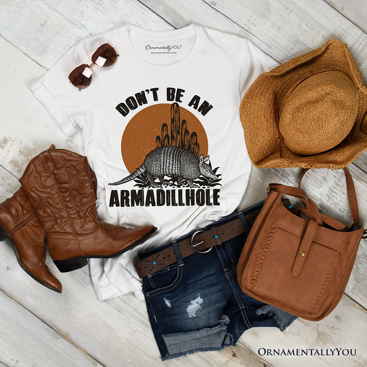 Don’t Be An Armadillhole Armadillo T-Shirt, Funny Western Animal Tee