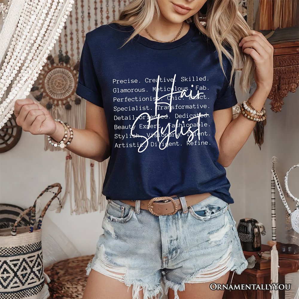 Hair Stylist Definition T-Shirt, Beauty Salon Appreciation Words Tee T-Shirts OrnamentallyYou 