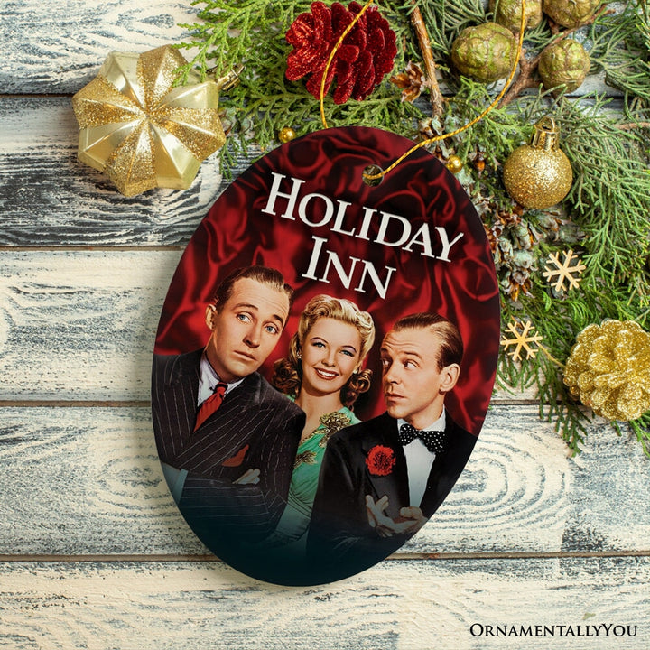 Holiday Inn Christmas Ornament, 1942 Classic Movie Gift and Tree Decor Ceramic Ornament OrnamentallyYou 