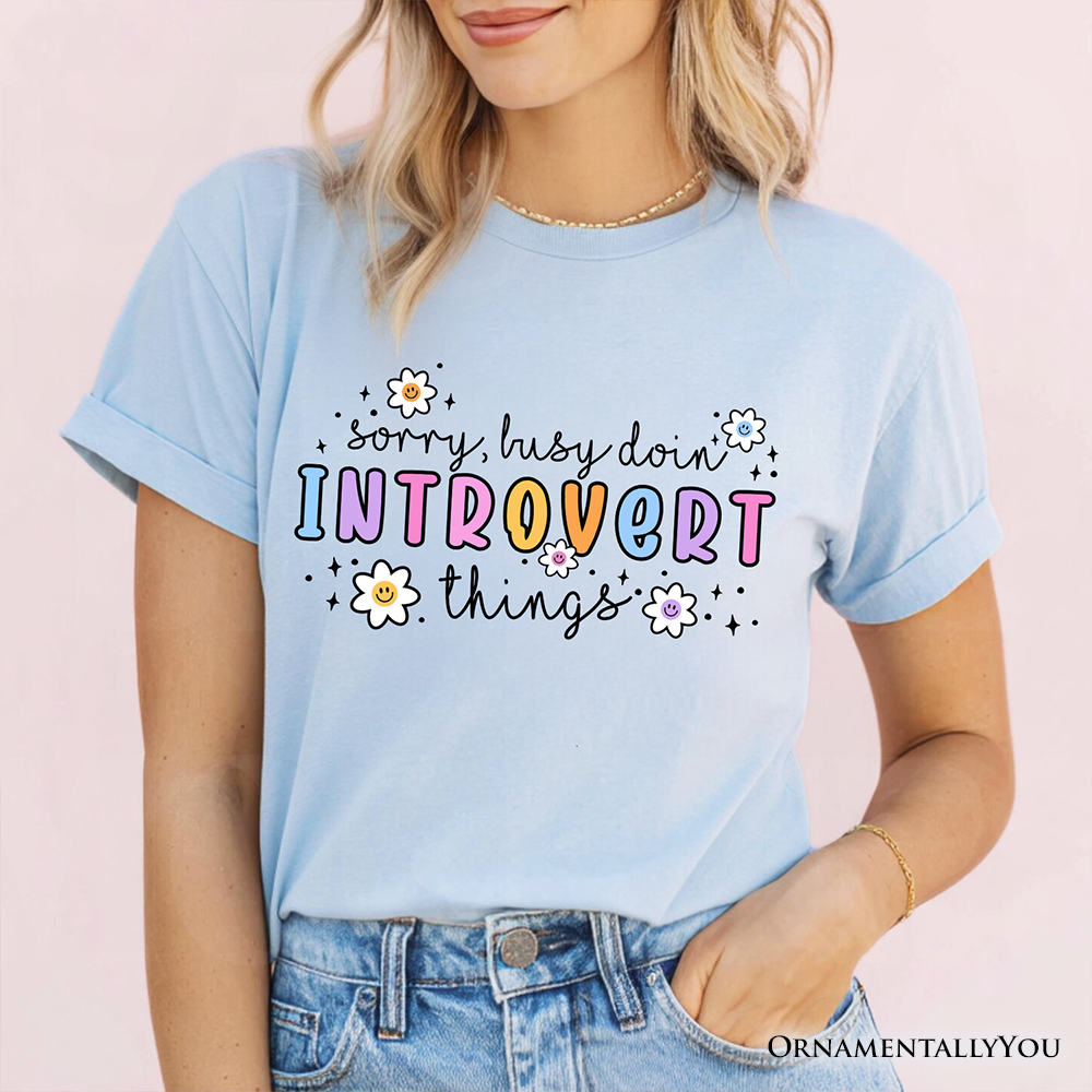 Introvert Things Mental Health T-Shirt, Cute Spring Tee