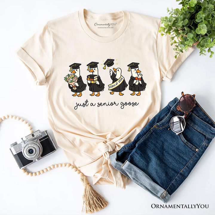 Just A 2026 Senior Goose T-Shirt, Funny Graduation Tee