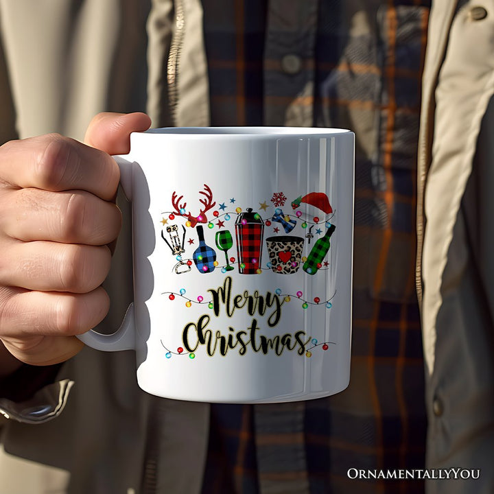 Personalized Mug Bartender Buffalo Plaid Christmas Gift Personalized Ceramic Mug OrnamentallyYou 12oz Mug Non-Custom 