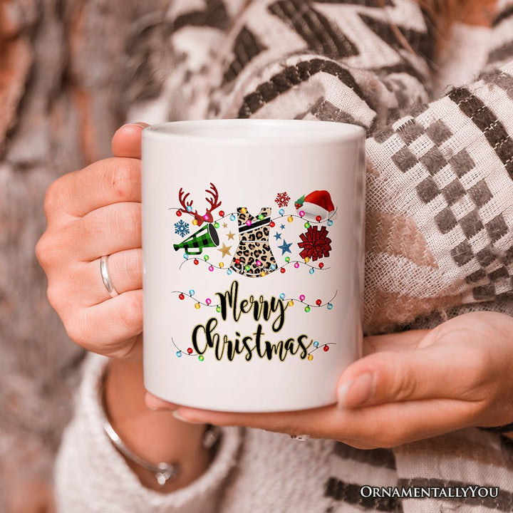 Personalized Mug Cheerleader Buffalo Plaid Christmas, Cheer Mom Gift Personalized Ceramic Mug OrnamentallyYou 12oz Mug Non-Custom 