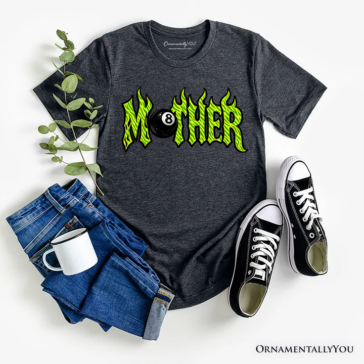 Mother 8 Ball Retro T-Shirt, Trendy Cool Mama Tee