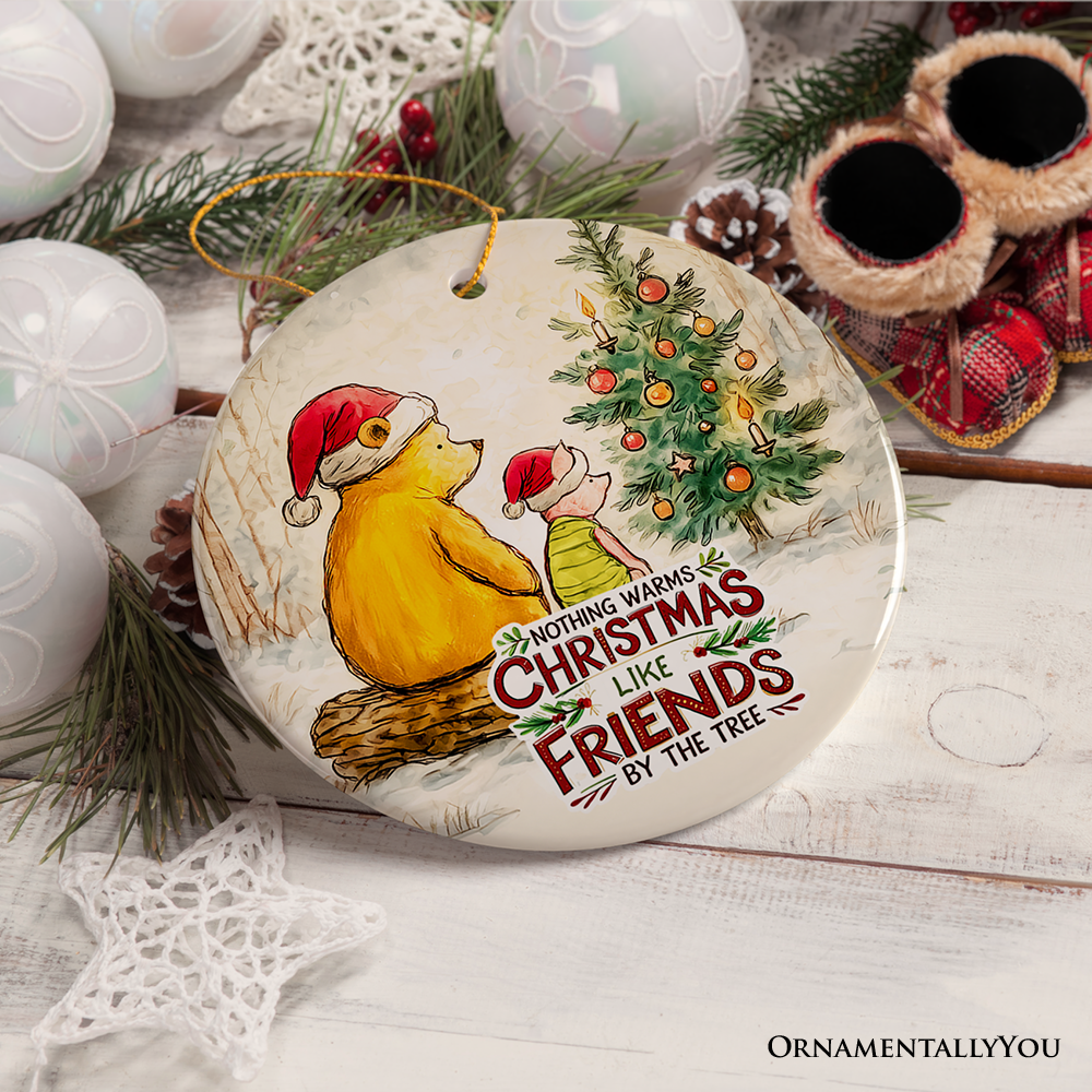 Nothing Warms Christmas Like Friends Pooh Bear's Ornament, Holiday Tree Decoration and Keepsake Gift