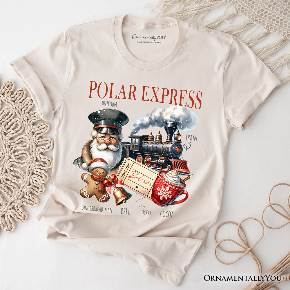 Polar Express Christmas T-Shirt, Vintage Holiday Santa Tee