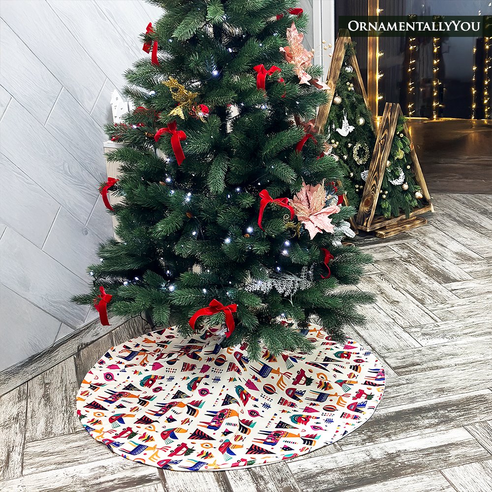 Scandinavian Folk Style Christmas Tree Skirt Tree Skirt Nantong Prince Home Fashion Co., Ltd. 