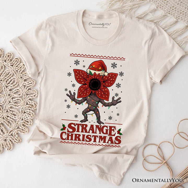 Strange Christmas Retro T-Shirt, Demon Plant Gift for Horror Lovers T-Shirts OrnamentallyYou 
