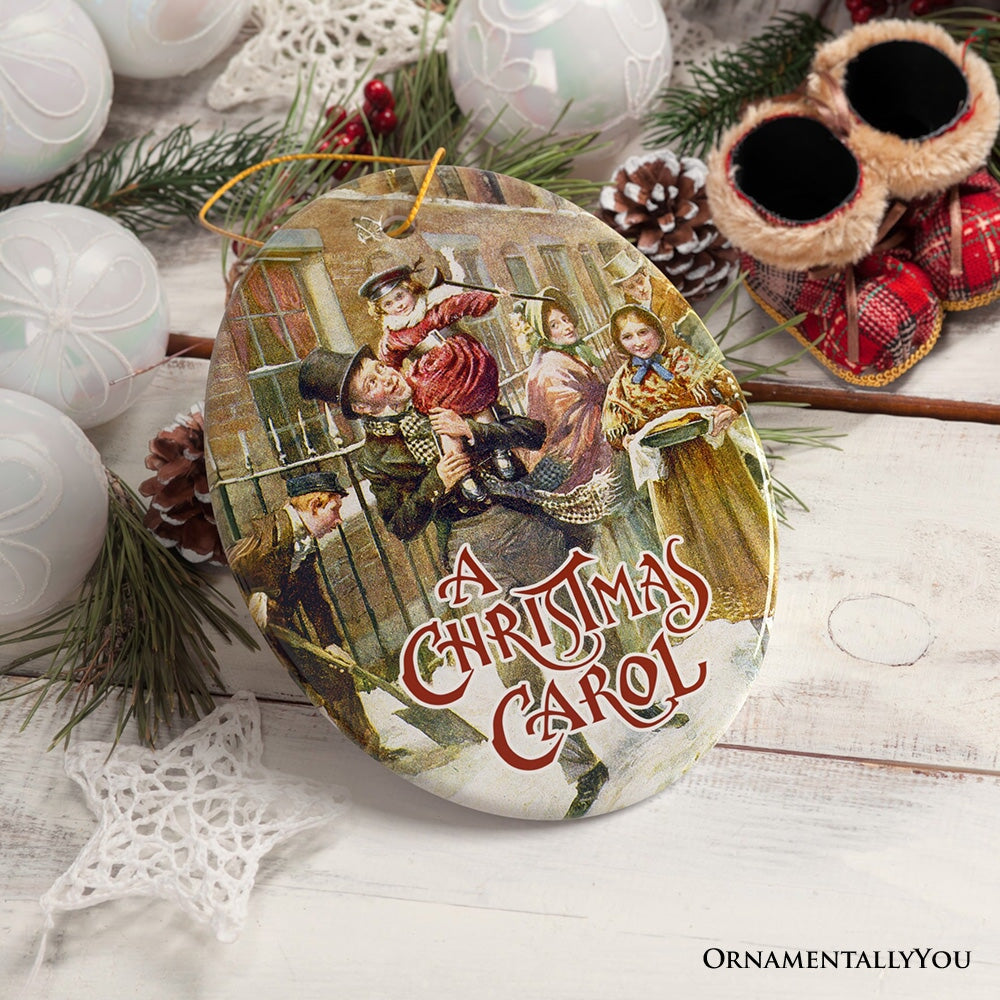 Vintage Bob Cratchit & Tiny Tim Ornament, Tree Decor| OrnamentallyYou display picture 1