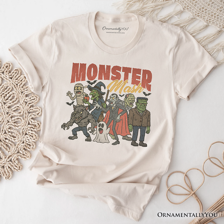 Vintage Monster Mash T-Shirt, Retro Halloween Friends Tee