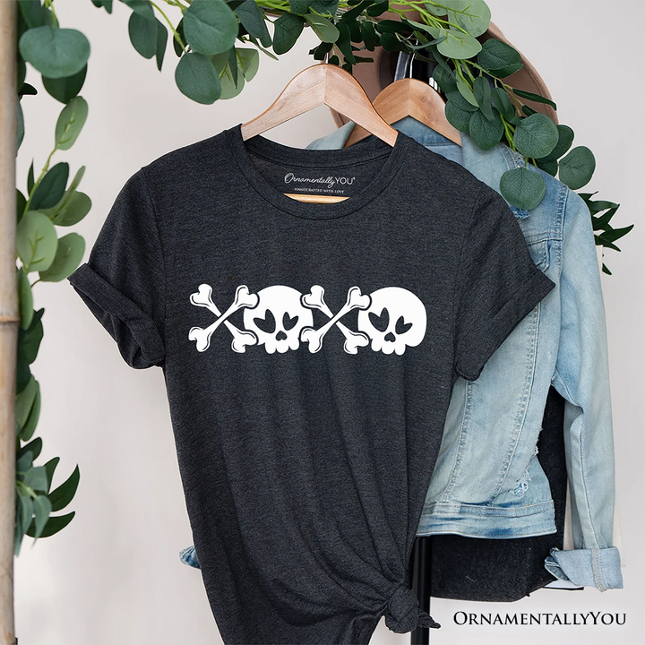 XOXO Skulls Anti-Valentine T-Shirt, Sarcastic Skeletons Love Tee