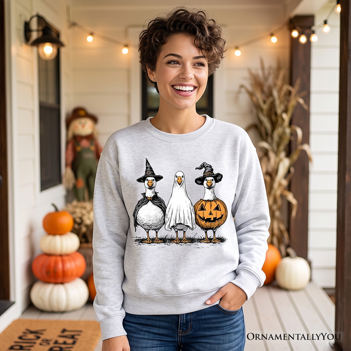 Haunting Honkers Goose Sweatshirt, Funny Halloween Costumes Sweater
