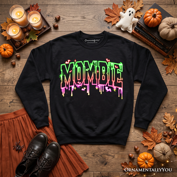 Mombie Halloween Sweatshirt, Funny Sweater for Spooky Moms