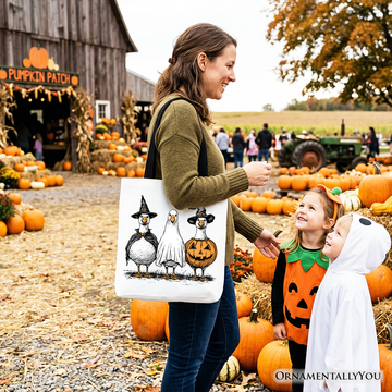 Haunting Honkers Goose Tote Bag, Funny Halloween Costumes Gift Shopper