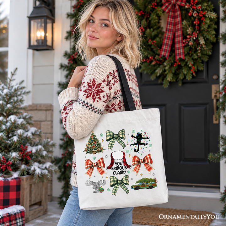 You Serious Clark Tote Bag, Retro Griswold’s Family Christmas Vacation Gift Shopper