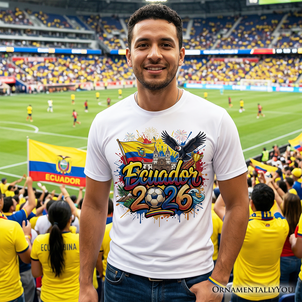 Ecuador 2026 Soccer Cup Global Championship T-Shirt, Fans Football Tee