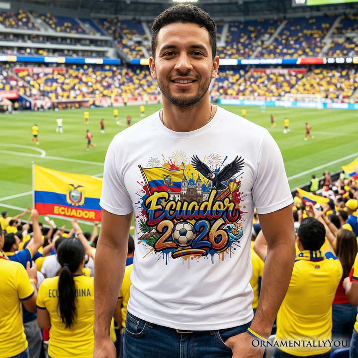 Ecuador 2026 Soccer Cup Global Championship T-Shirt, Fans Football Tee