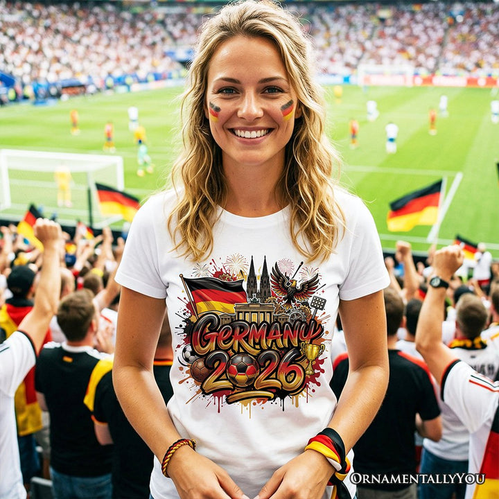 Germany 2026 Soccer Cup Global Championship T-Shirt, Fans Football Tee T-Shirts OrnamentallyYou 