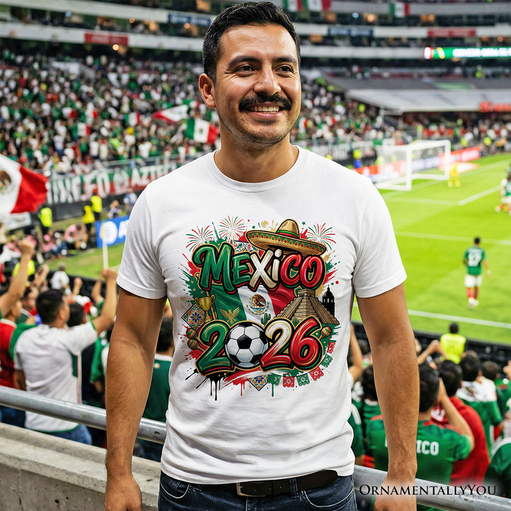 Mexico 2026 Soccer Cup Global Championship T-Shirt, Fans Football Tee
