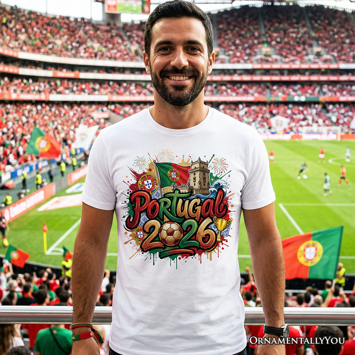 Portugal 2026 Soccer Cup Global Championship T-Shirt, Fans Football Tee