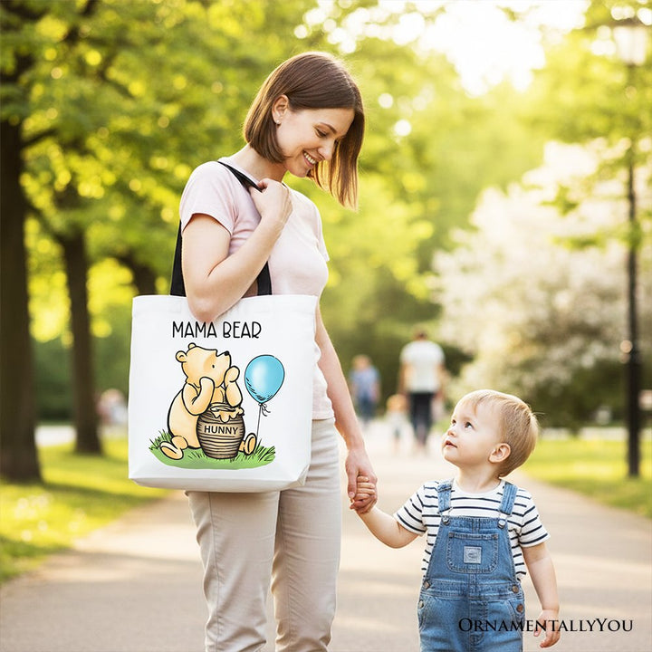 Charming Mama Winnie-the-Pooh Cute Tote Bag, 1926 A.A. Milne Mom Gift Shopper Tote Bag OrnamentallyYou 