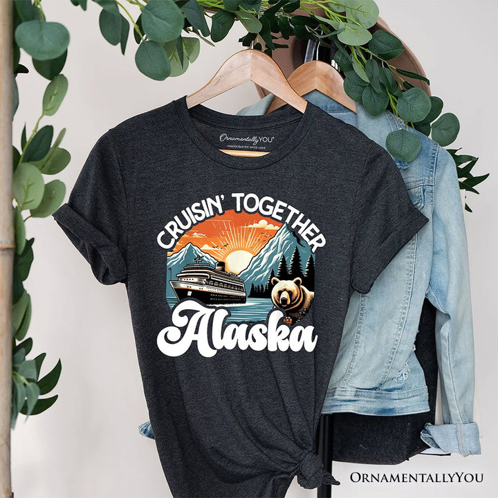 Cruisin' Together Alaska T-Shirt, Family Cruise Vacation Trip Tee T-Shirts OrnamentallyYou Dark Gray XS 