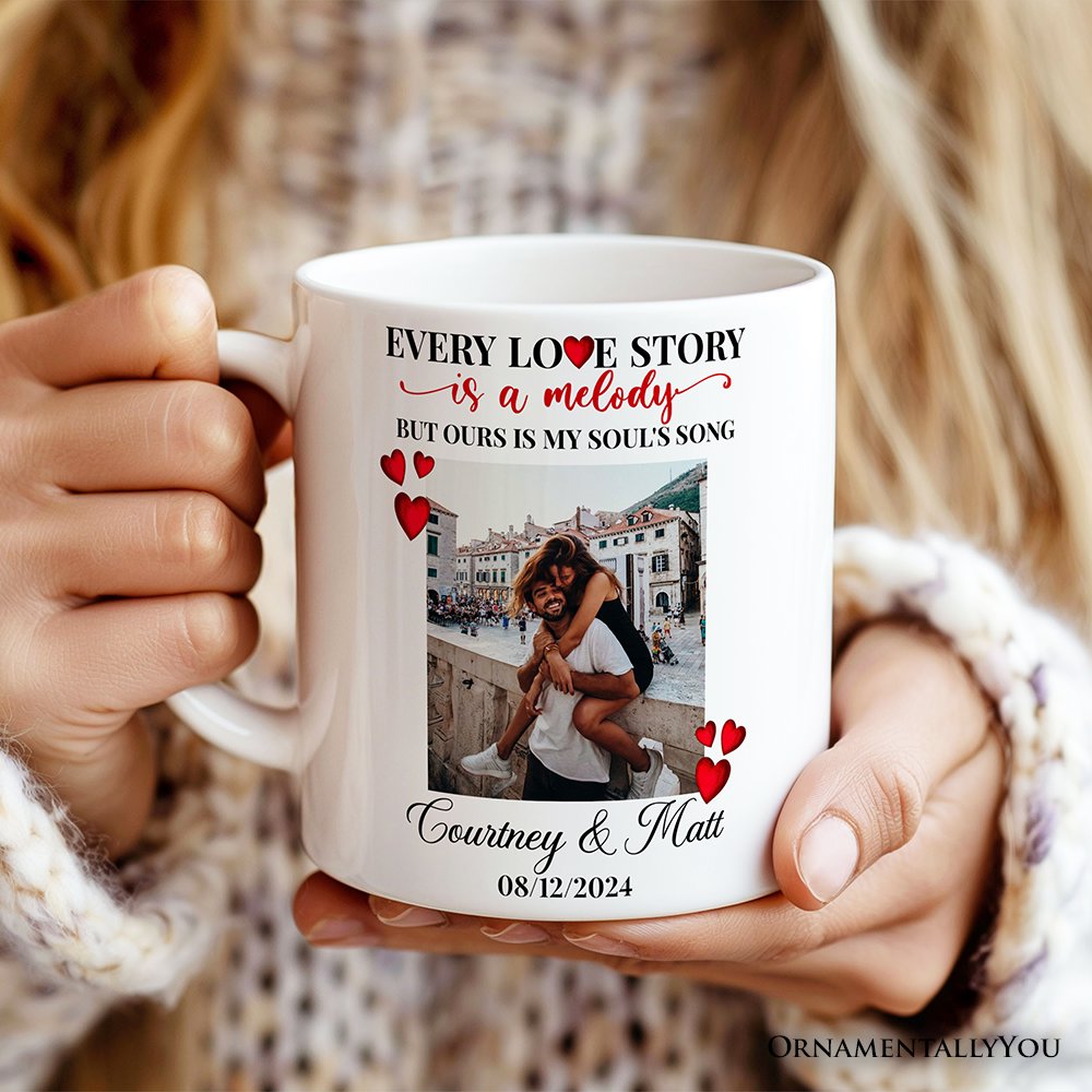 Custom Photo Mugs for Couple Lovers, Personalized Anniversary Mug Gift for Him Her Mug Personalized Ceramic Mug OrnamentallyYou 