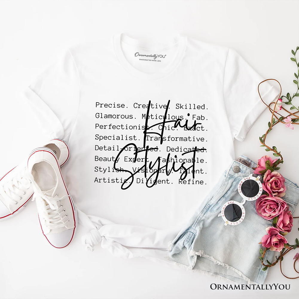 Hair Stylist Definition T-Shirt, Beauty Salon Appreciation Words Tee