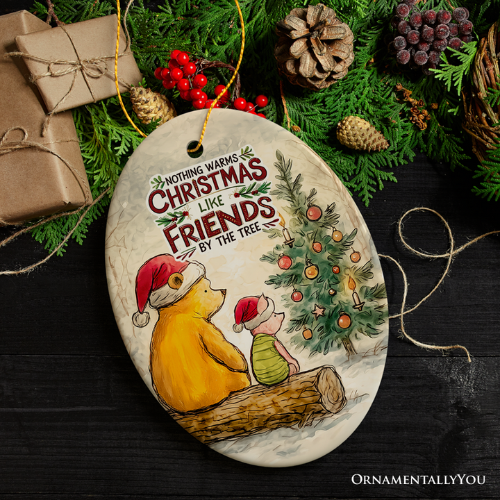 Nothing Warms Christmas Like Friends Pooh Bear's Ornament, Holiday Tree Decoration and Keepsake Gift