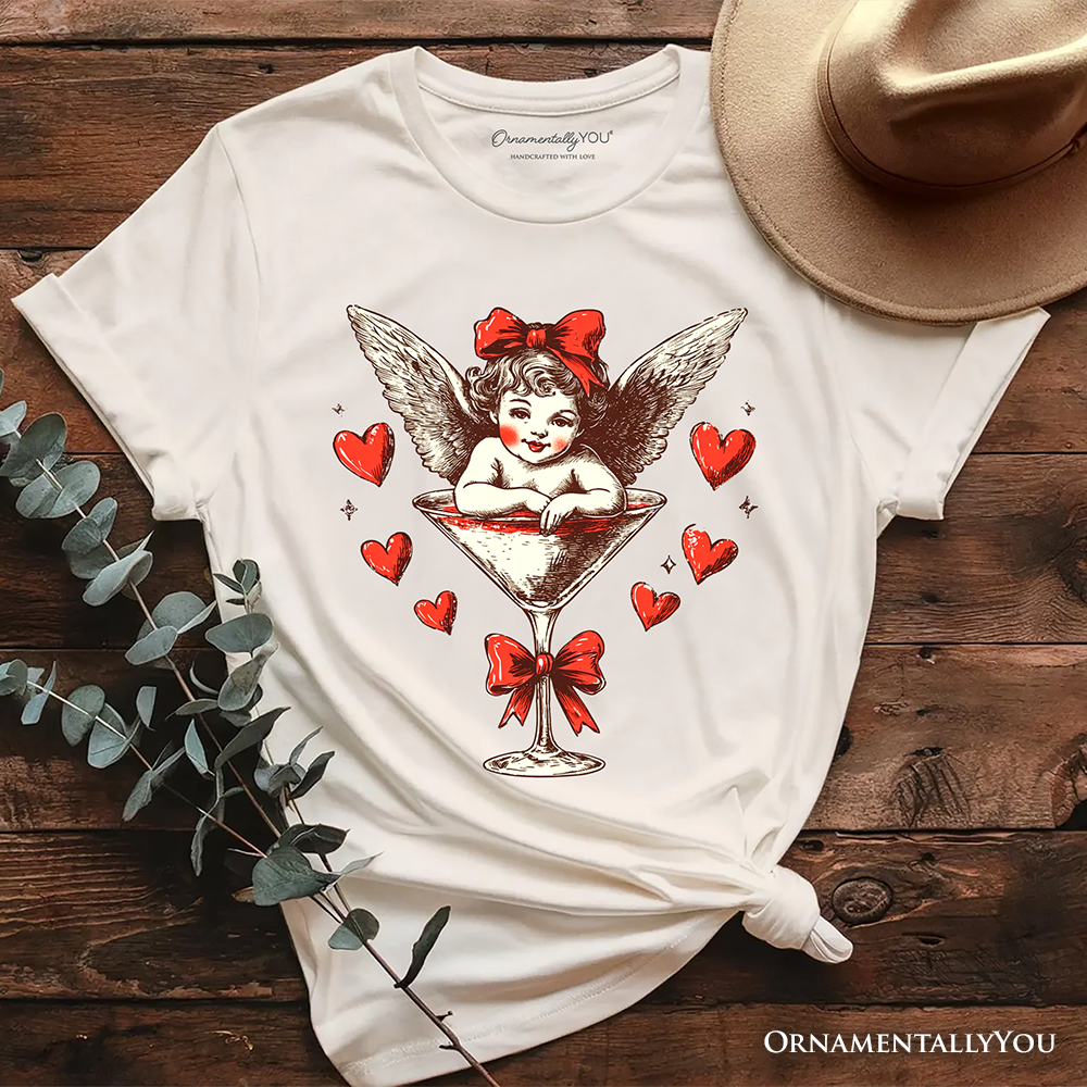 Retro Coquette Cupid Valentine T-Shirt, Galentine Tee