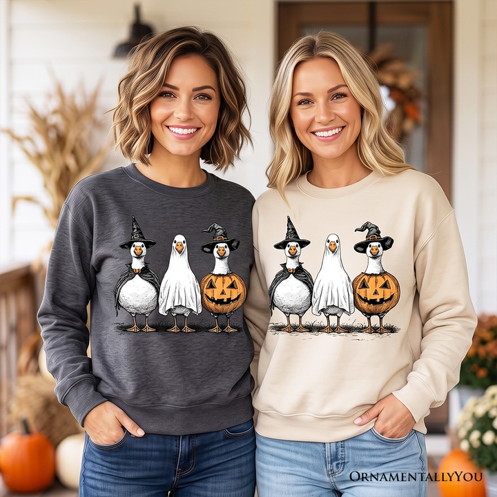 Haunting Honkers Goose Sweatshirt, Funny Halloween Costumes Sweater